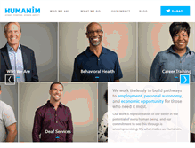 Tablet Screenshot of humanim.org